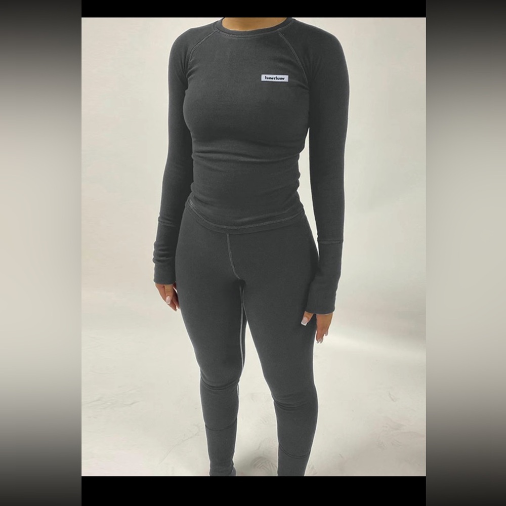 Black two piece pants set